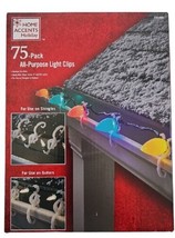 Home Accents Holiday All-purpose Light Clips 75 Count Christmas Light Clips - $9.86