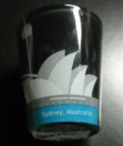Sydney Australia Shot Glass Opera House and Sydney Harbor Black Grey and Blue - £5.52 GBP
