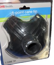 CVS 4-Point Cane Tip, Replacement Tip, 3/4&quot; fit, Better Mobility Tractio... - $24.63