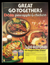 1984 Dole Chunk Pineapple and Chicken Circular Coupon Advertisement - $18.95