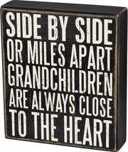 Primitives By Kathy Classic Box Sign, 6 X 7-Inches, Grandchildren - £32.38 GBP