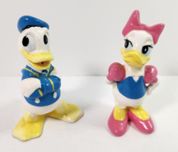 Vintage Donald and Daisy Duck Ceramic Figurines Walt Disney Productions ... - $18.27