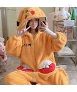 Pokemon Pikachu Pajama Robe | Women Gown Nightdress PJ Plush Fleece Winter  - $119.00