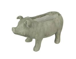 Zko 99115 long rustic smiling pig planter 1s thumb200