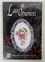 Lace Ornament Bear &amp; Mouse #1235, Christmas Cross Stitch Kit, NEW, 1992 - £5.15 GBP