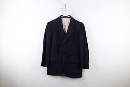 Vintage 80s Calvin Klein Mens 40R Distressed Wool 2 Button Suit Coat Jac... - $48.24 CAD