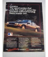 1988 Color Ad Chevrolet New Corsica Sports Sedan - $12.39 CAD