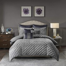 Madison Park Signature Sophisticated Velvet Queen Comforter Set T4103715 - £236.32 GBP