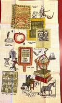 Vintage RETRO Unused Unbleached Linen Tea Towel The Early American Schoo... - £12.91 GBP