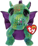 Ty Beanie Boo Cinder Dragon – 15cm Green Plush Soft Toy | Collectible Gift - $482.90 MXN