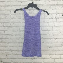 Lucy Tank Top Womens XS Blue Striped Built-in Bra Stretchy Athletic Long... - $24.99