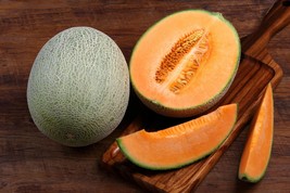 100 Organic Cantaloupe Melon Seeds - Hales Best Jumbo Non-GMO Garden Seeds - £9.42 GBP