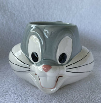 Vintage Bugs Bunny 3D Head Face Ceramic Mug Cup Applause 1992 Warner Brothers - $13.99