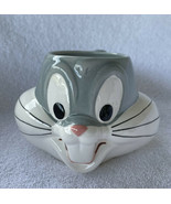 Vintage Bugs Bunny 3D Head Face Ceramic Mug Cup Applause 1992 Warner Bro... - £10.94 GBP
