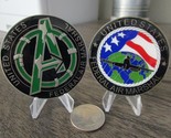 US Federal Air Marshal Service FAM FAMS green Avengers Challenge Coin #77W - £16.34 GBP