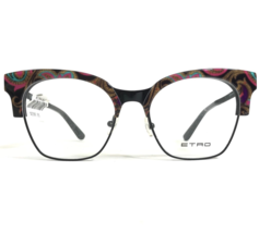 Etro Eyeglasses Frames ET2113 014 Black Pink Cat Eye Oversized 52-18-140 - £58.53 GBP