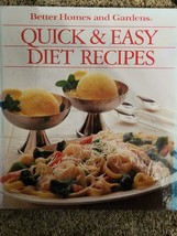 Better Homes &amp; Gardens Quick &amp; Easy Diet Recipes Hardcover 1989 Illustrated - £3.52 GBP