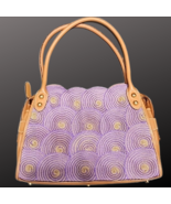 Eric Javits Lil Circles Tote Lavender Tan  - $274.38 CAD