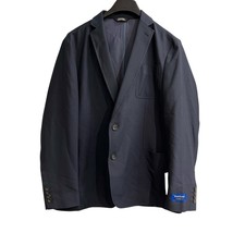 Haggar Blazer Mens L 44-46 Blue Micro Dot Tailored Fit Sports Coat Smart... - $39.40