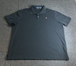 Ralph Lauren Polo Shirt Men&#39;s 2XL Blue Flesh Pony Classic Fit Golf Casua... - £22.62 GBP