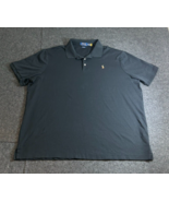 Ralph Lauren Polo Shirt Men&#39;s 2XL Blue Flesh Pony Classic Fit Golf Casua... - $29.64