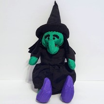 RARE VTG Plush WITCH 13&quot; Nylon Polyester 1994 by International Silver Halloween - £6.19 GBP