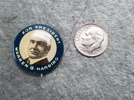 Warren G Harding President Campaign Button Political Pinback Pin Repro - £3.24 GBP
