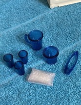 Rare Barbie Doll ORIGINAL ICE Cubes Bucket Tongs, Etc. 1999 Barbie Jumbo... - $19.80