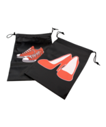 Set of 2 Printed Drawstring Travel Shoe Bags For Home &amp; Travel Sneakers ... - $7.91