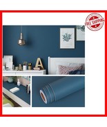 Navy Blue Peel and Stick Wallpaper - 15.8x394 Inch Removable Decor for E... - $880.88 MXN