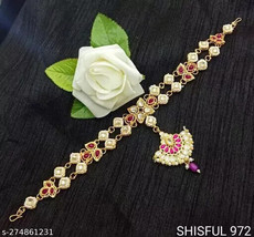 Jabells Maang Tikka Bridal Sheeshphool Rajwadi traditional rakhi gift Ku... - £10.58 GBP
