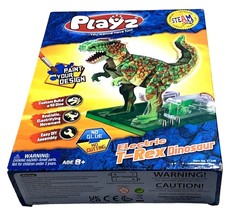 Playz Electric T-Rex Dinosaur  DYI 4D Dino Assembly Construction Paint Design - £17.48 GBP