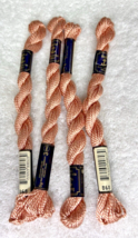 4 MINT Anchor Perle Pearl Cotton #868 Peach/Skin Embroidery Floss Vintag... - $9.41