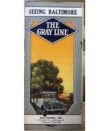 BALTIMORE MD vintage 12-page travel brochure (circa 1920s) The Gray Line - $14.84