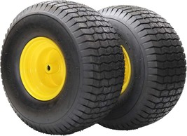 20X8-8 Flat Free Lawn Mower Tire Set Of 2, 20X8X8 4Pr Tire And Wheel Assembly, - £145.03 GBP