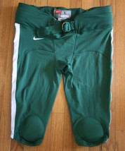 New Nike Stock Speed Mach Football Pant Men&#39;s Large Green White Padded - $15.75