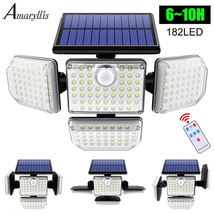 Solar Outdoor Light 182/112 LED Solar Security Flood Lighting with 3 Modes  - $23.50+