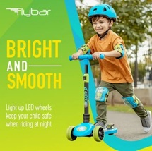 Wheel LED Kick Scooter Adjustable For Kids Scooter - £55.06 GBP