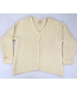 Vintage L.L. Bean Mohair Wool Blend Cardigan Sweater Women&#39;s Size XL H25... - $47.45