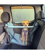 Dog Car Seat Half Rear Pet Travel Waterproof Pad Dog Carrier Safety Harn... - £60.07 GBP