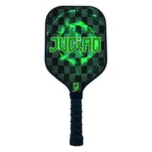 Juciao Green FireBall 5.5&quot; Handle Pickleball Paddle Carbon Fiber Composi... - $39.93 CAD