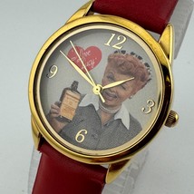 Vintage I Love Lucy Quartz Watch Women Gold Tone Japan Movt Leather New ... - $23.74