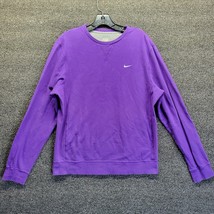 Vtg Nike Men&#39;s Purple The Athletic Dept PULL-OVER Sweatshirt Sz M - £34.11 GBP