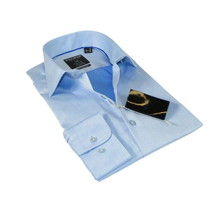 Men's Shirt Christopher Lena PROPER 100% Cotton Wrinkle Free P720SP0R Blue image 2