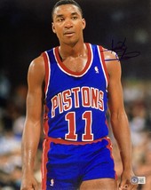 Isiah Thomas Signed 11x14 Detroit Pistons Photo BAS - £70.19 GBP