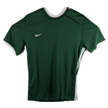 Mens Green Athletic Shirt Nike Size Large Soccer/Running with White Stripe - £17.01 GBP