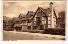 Vintage RPPC Postcard Shakespeare&#39;s Birthplace Photochrom - £2.28 GBP