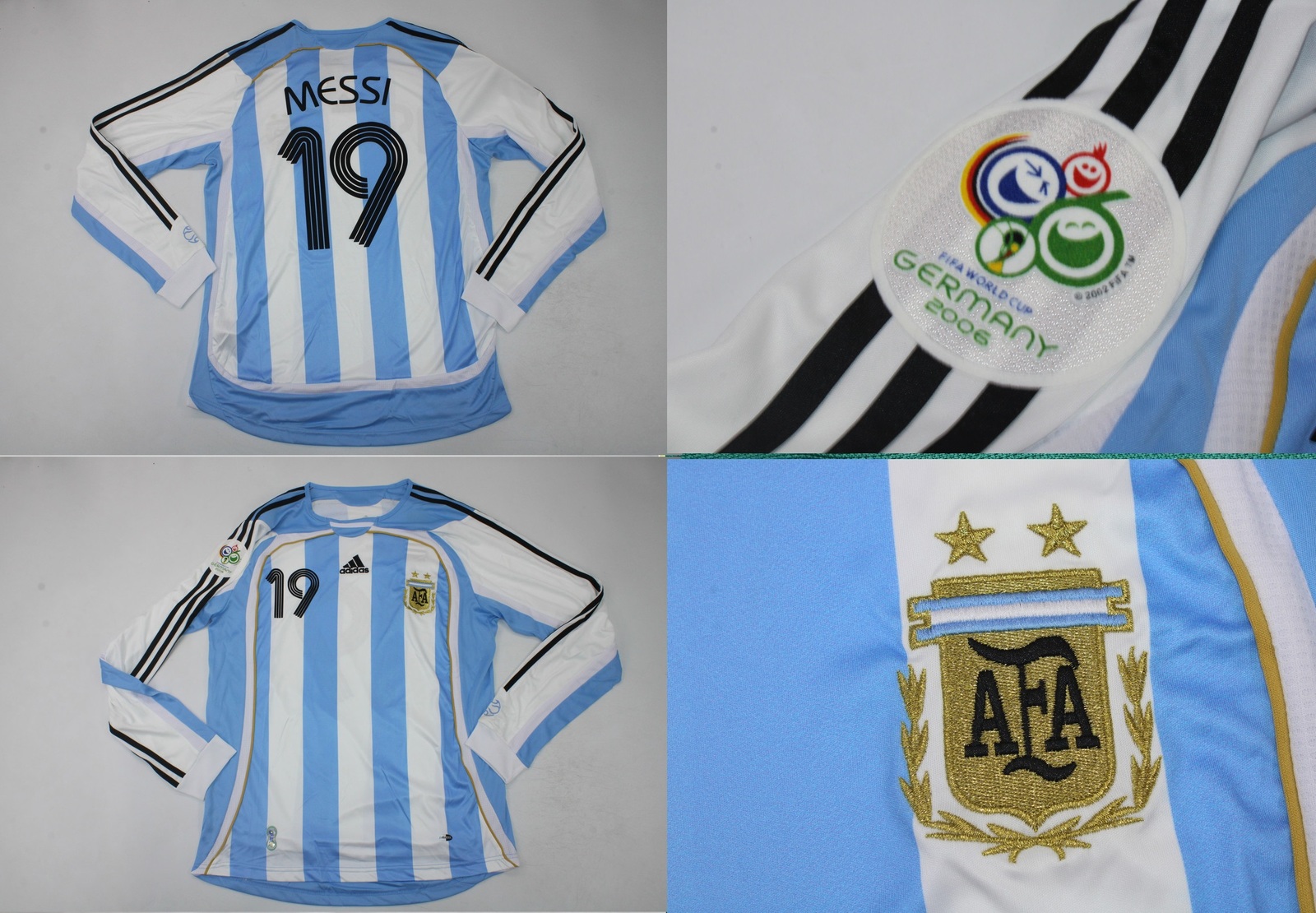 argentina jersey 2006 shirt messi world cup model chamarra playera long sleeve