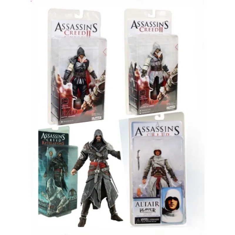 NECA Assassin&#39;s Creed Game Figures Altaïr White Clad Assassin EZIO Revelations - £30.48 GBP+