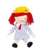 Madeline Doll Yottoy 15&quot; Plush Yellow Hat Red Hair 2011 Stuffed Animal Toy - £7.29 GBP